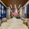 Lounge with skyline view