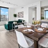 Open space living area with natural lighting