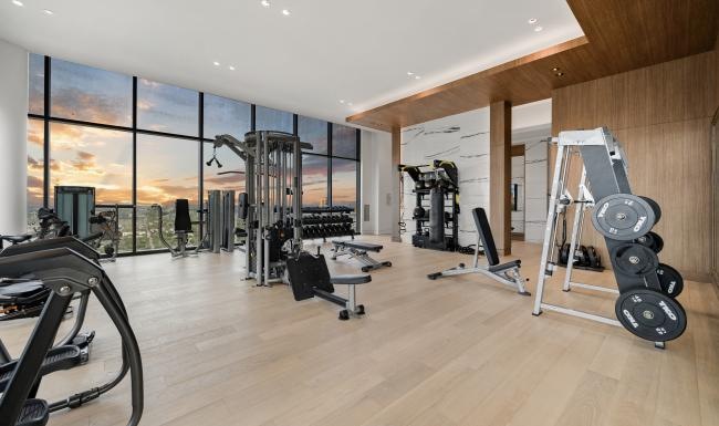 The essence of exceptional living a gym with exercise equipment