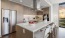 a kitchen with a large island