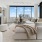 a living room with a fireplace